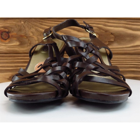 Me Too Size 7 Sandal Strappy Brown Synthetic Women M Ginger - Picture 2 of 10
